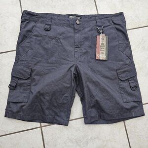 BRAND NEW Gray WenVen Men's Ripstop Cargo Shorts Relaxed Fit Size 40